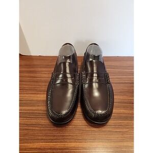 FLS By Florsheim Men's Penny Loafer 73189-01 Burgundy Leather Shoes Size 9 3E